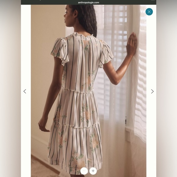 Anthropologie Ruffle Sleeve Dress - Picture 12 of 13